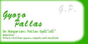 gyozo pallas business card